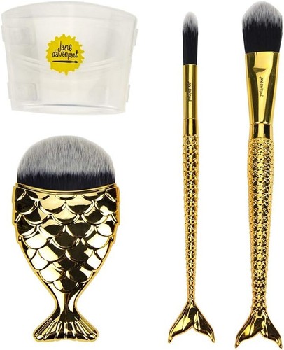 NEW Jane Davenport Gold Mermalicious Brush Set Jdm-038 - Picture 3 of 3