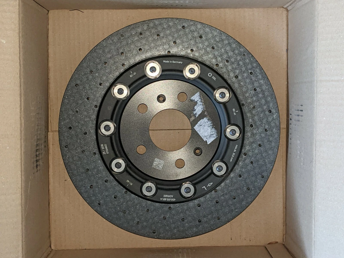 Audi R8 Lamborghini Huracan Carbon Ceramic Rotor Left Rear 