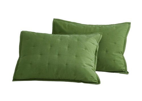 Chezmoi Kollektion 3-teiliges Tencel Modal gemischt Halbmond genäht Quilt Set - Bild 11 von 15