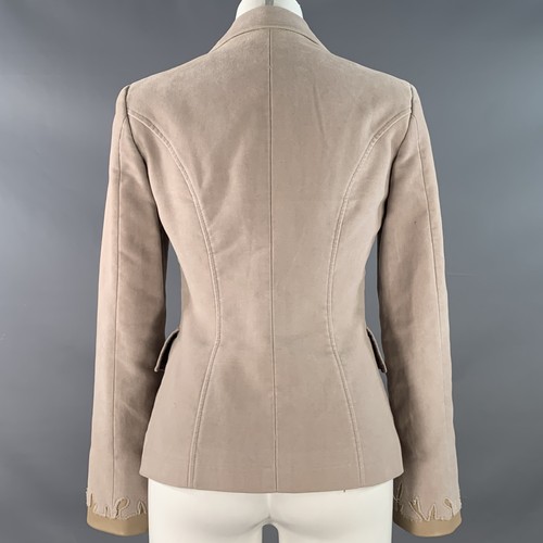 PHILOSOPHY di ALBERTA FERRETTI Size S Pink Velvet Single Breasted Jacket Blazer - Picture 4 of 14