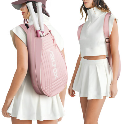 Large Capacity Pink Tennis Racket Bag Backpack Crossbody For