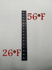 Stick on Thermometer Dual Temperature Indicator Strip Microbiology Freezer 