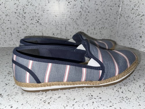 NATURALIZER N5 Comfort Rayna Striped Blue White Red Canvas - 7.5W - Picture 5 of 9