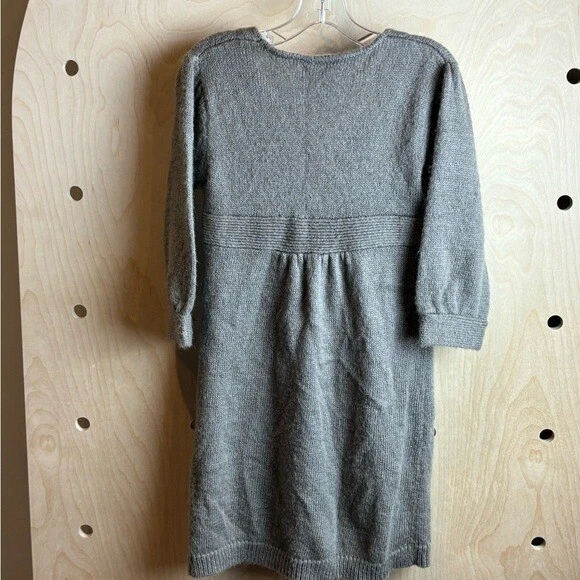 IKKS France Single Button Gray Wool Blend Cardigan Size 8 - Image 3 of 4