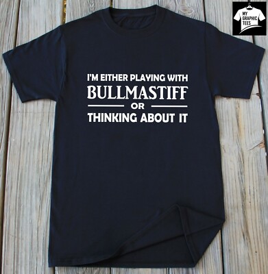 Bullmastiff Dogs Lover T-Shirt Dog Breed Bullmastiff Owner Gift Dogs Person Tee