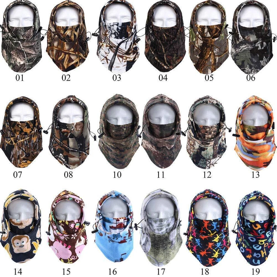 Balaclava Ski Mask Thermal Cold Weather Adjustable Full Face Cover for Men Women - Image 2 of 4