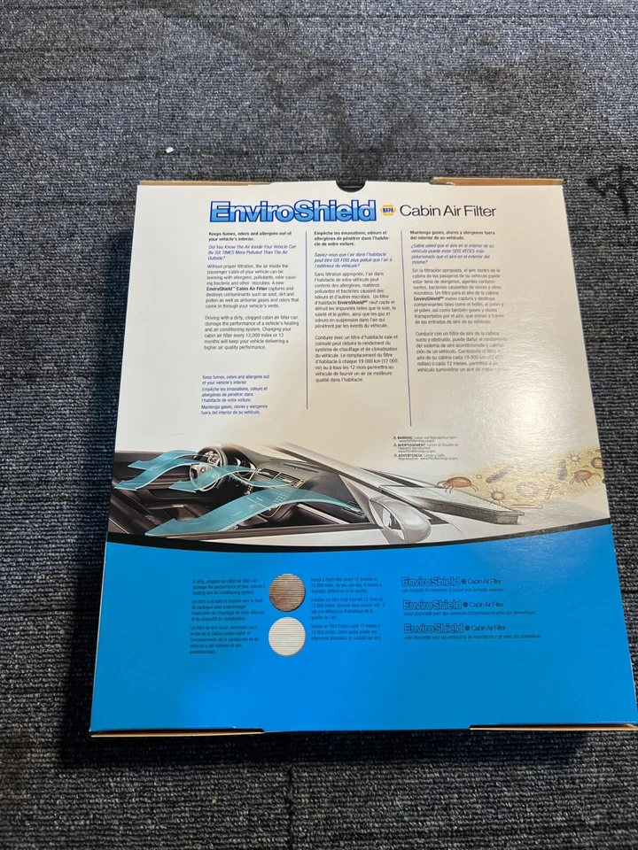QTD 6 NAPA Gold Enviroshield filtro de ar de cabine FIL 4191 para Chevrolet Cavalier - Imagem 2 de 4