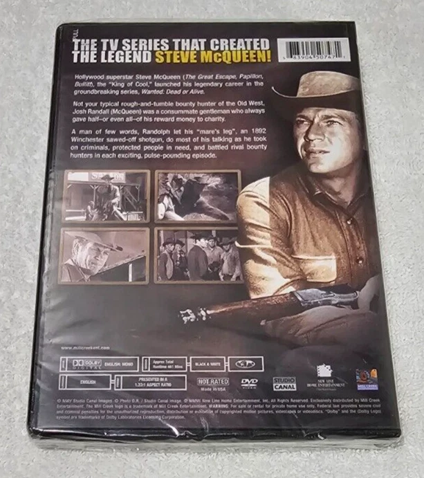 Steve McQueen: Wanted Dead or Alive Season 1, 18 Episodes, Brand New Sealed DVD  - Image 2 of 3