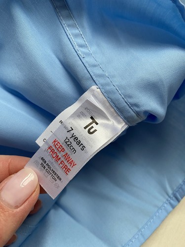 TU 3 school shirts blue sise 7 New - Picture 3 of 3