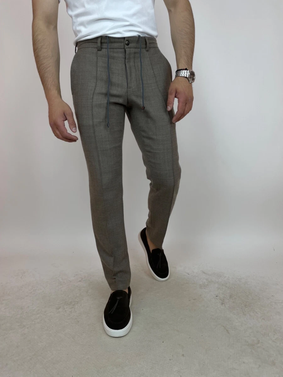 Mens casual hotsell wool trousers