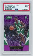 2016-17 Panini Threads Jaylen Brown Rookie RC Purple Dazzle  /15  #176   C