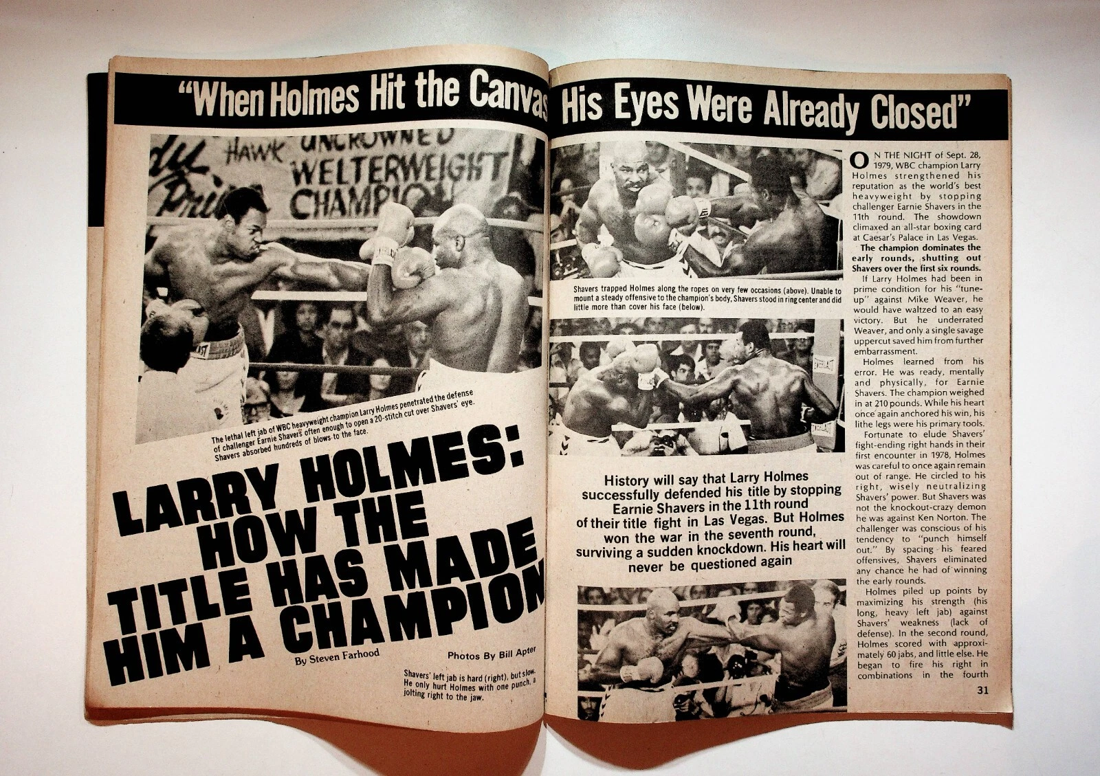1980 February International Boxing Magazine Holmes Shavers Hearns Duran Tate - 画像3/8