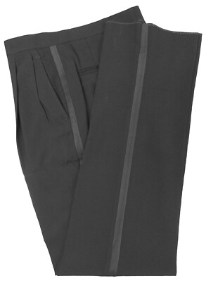 mens tuxedo pants satin stripe