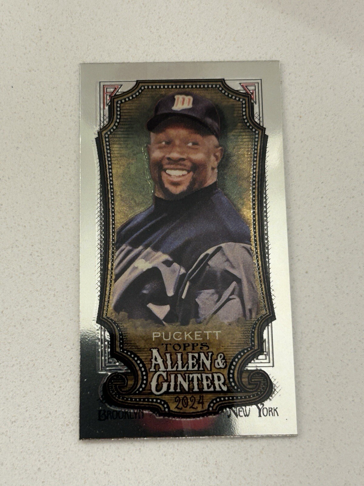 Kirby Puckett 2024 Topps Allen & Ginter Mini Chrome SP Twins