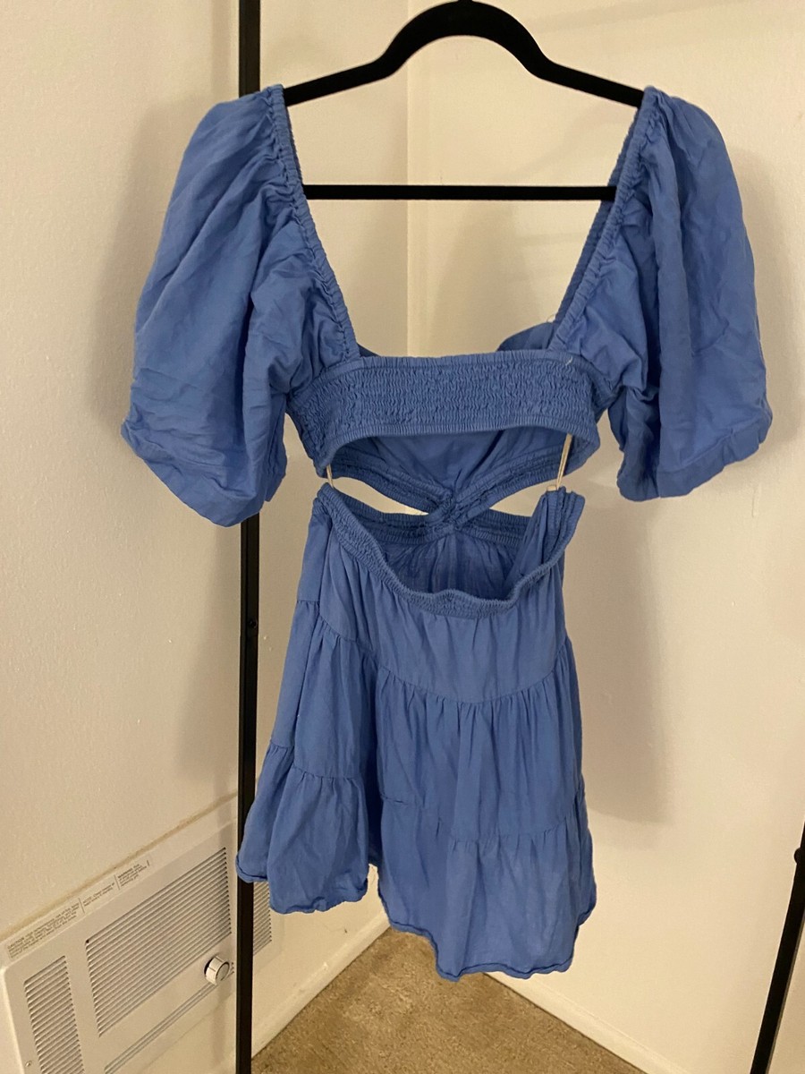 hydrangea chiffon draped mini dress Milla Women's Strapless Mini Dress With Accent Lacing