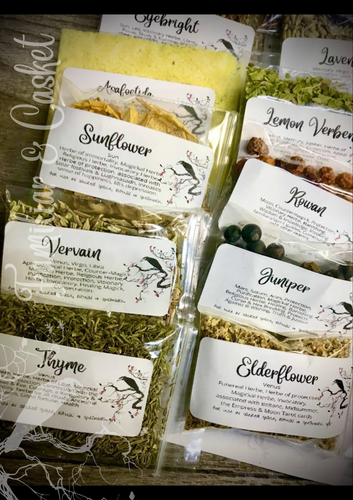 20 Herb Set Starter Kit + Guide Baby Witch Spell Supply Wicca Altar Ritual Gift - Picture 9 of 12
