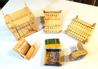 6 VINTAGE HANDMADE WOOD DOLL FURNITURE items-made by my then 9-yr. old daughter — photo 2
