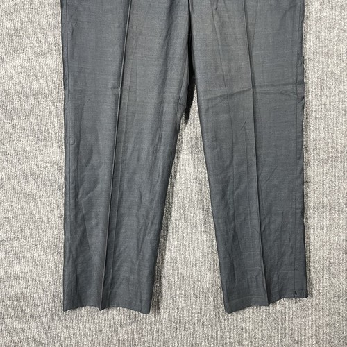 VINTAGE 50s 60s Rockabilly Slacks Trousers Pants Men Size 33x27 Blue Polyester - Picture 3 of 21