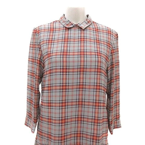 Castane Kastane One Piece Knee Length Check Long Sleeve Multicolor