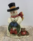 Crazy Mountain 2000 Winter Scene Snowman Bear Wreath Decoration Christmas Piece