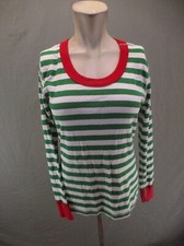 Hanna Andersson Size M Girls Multicolor 100 Organic Cotton Knit Pajama Top 496