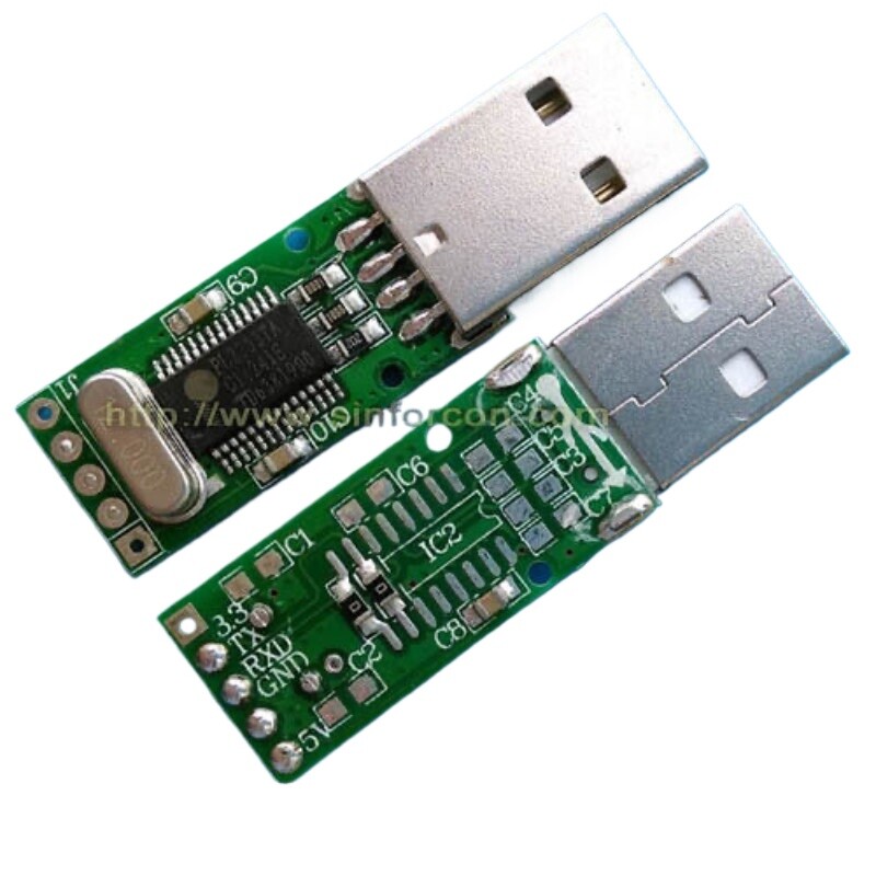10 Modules Convertisseur USB Vers RS232 PL2303TA - Câble Série TTL - Neuf