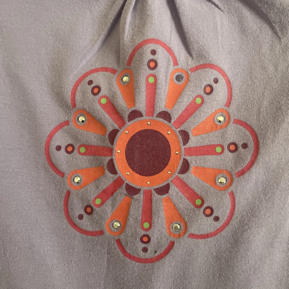 Circo Girl’s Purple Top With Sparkle Size Medium 7/8 - Image 2 of 4