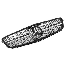 Front Grille Assembly - Chrome/Black For Mercedes C-Class (W203) C230, C240, C320, C32 AMG 4 thumbnail image