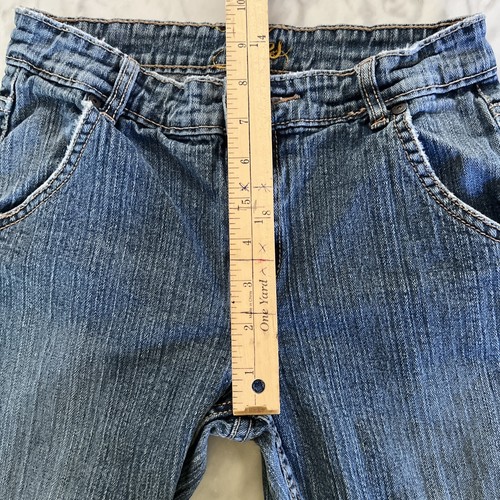 Vintage YES Blue Jeans Lace Trim Women’s 14(see Measurements) Style Th50160 - Picture 10 of 14