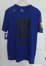 NWT Authentic NIKE GSW Dri-Fit Blue Men's Logo Tee Size Large