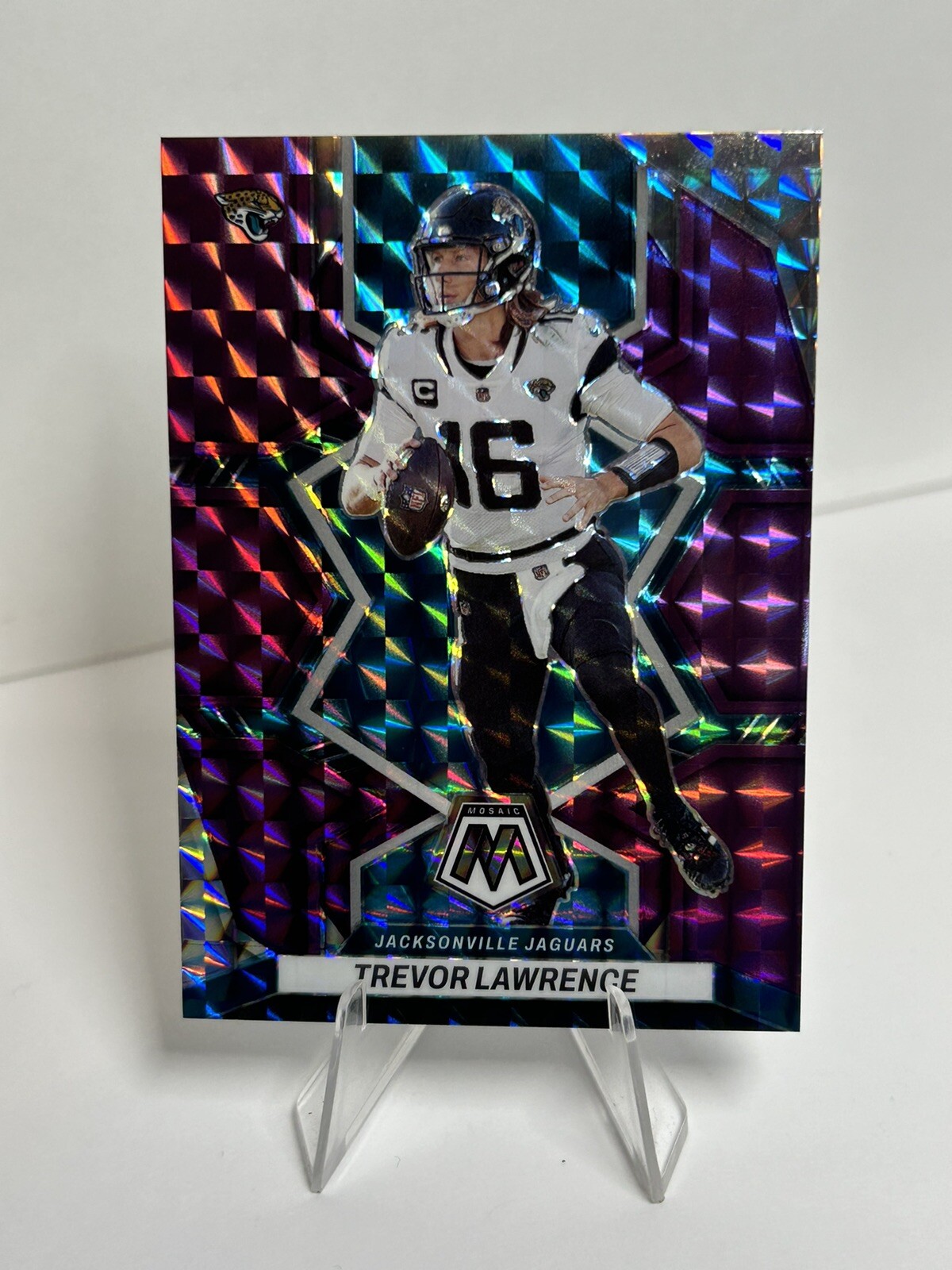 2022 Panini Mosaic - Purple #88 Trevor Lawrence /49 Jacksonville Jags