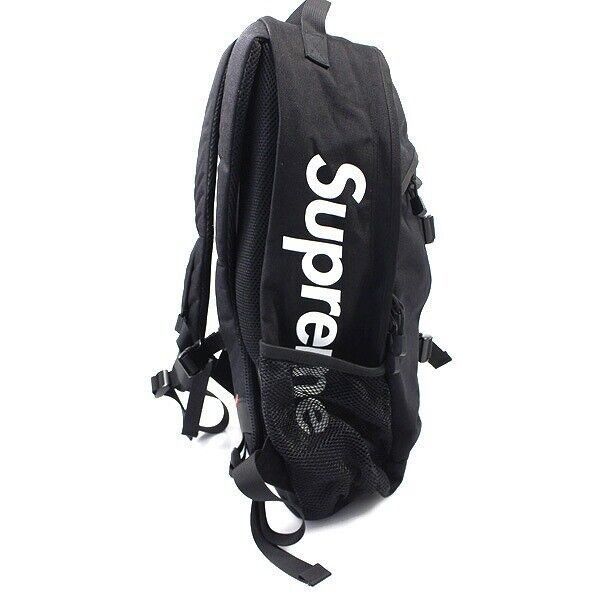 Supreme SS14 Logo Backpack black DEADSTOCK w/ RECEIPT 2014 15 16