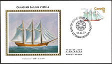 🍁Canada   # 745     SAILING VESSELS      Brand New  1977  Colorano Silk Issue
