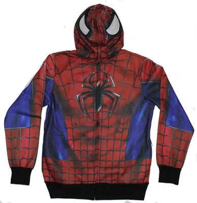 Spider-man (Marvel Comics) Hoodie - Sublimations Style Classic Costume Image | eBay