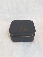 Kate Spade New York Staci Travel Jewelry Box - Black Leather