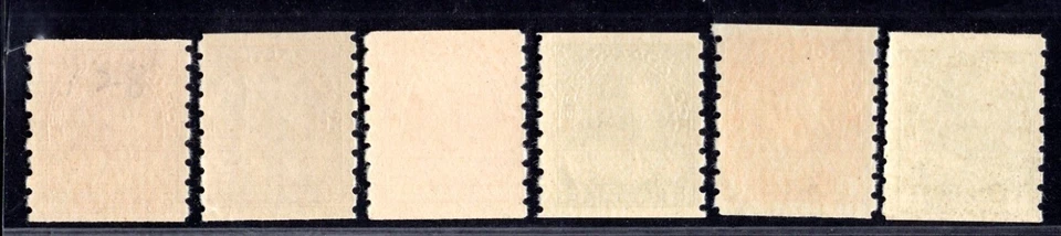 CANADA 1913 KING GEORGE V COIL SET OF 6 PERF 8 VERTICALLY SC. #125-130 MNH - Image 2 of 2