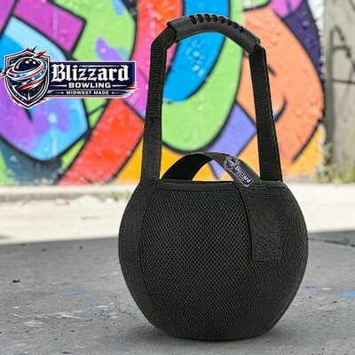 Blizzard Bowling Logo Heavy Duty Mesh Single Bowling Ball Tote with Handle 