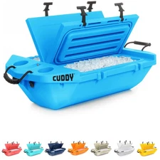 Cuddy Floating Cooler and Dry Storage Vessel – 40QT – Amphibious Hard Shell D...