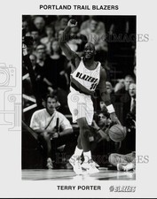 Press Photo Portland Trail Blazers basketball player Terry Porter - srs00405