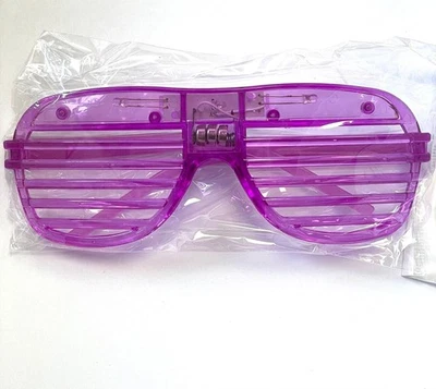 LED Obturées Nuances, Clignotant Lunettes, Rave, UV Fête, Lmfao ,Club Illuminé - Photo 1/4