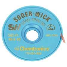 CHEMTRONICS 40-2-10 CHEMTRONICS No.2 Desoldering Wick 24JY84