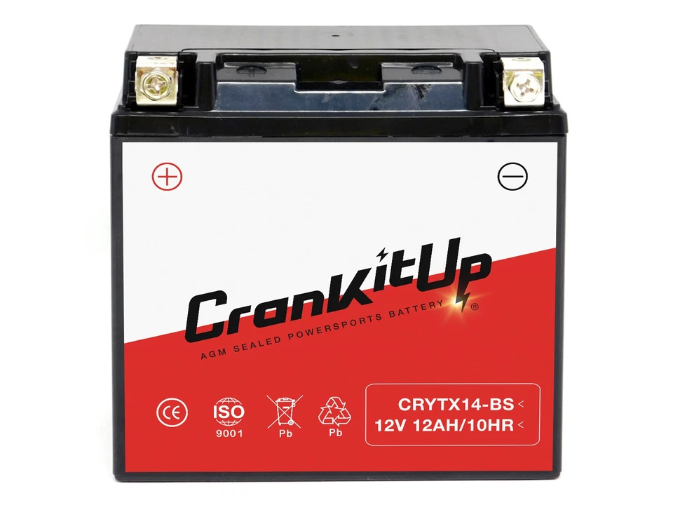 YTX14-BS YTX14H GYZ16H 12V Sealed Maintenance Free GEL Battery 12Ah ATV UTV PWC Foto 3 de 3