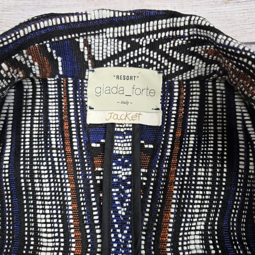 Giacca blazer Giada Forte Resort Italia multicolore cotone taglia 0/US 2 - Foto 8 di 12