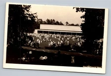Vintage Gravelle Pictorial News Real Photo Postcard Crowd Scene RPPC