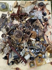 Huge Vintage Lot Of glass, Brass , Miscellaneous Drawer/Cabinet Pulls/Knobs
