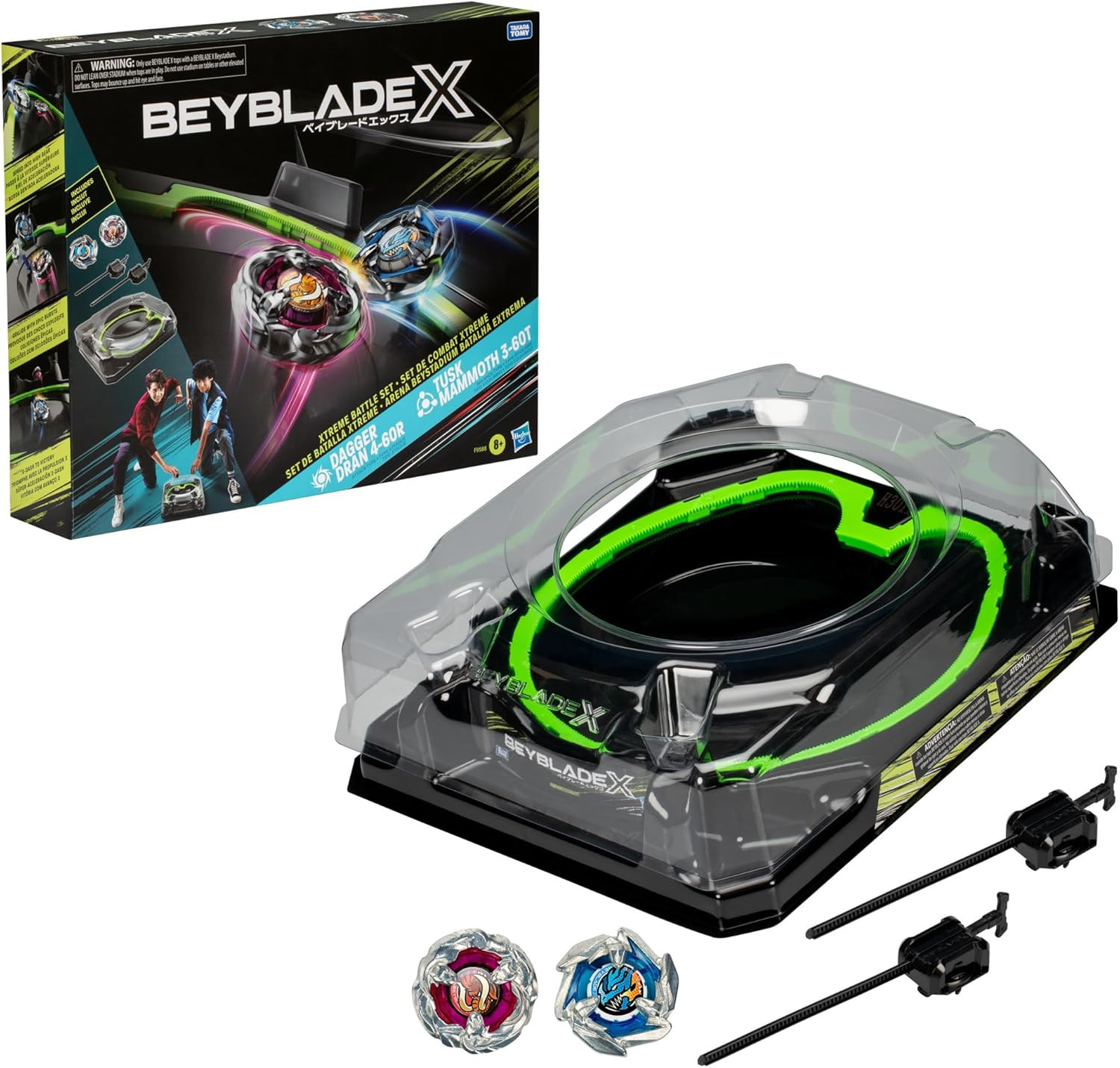 Beyblade X Xtreme Battle Set with Beystadium Arena Featuring X-Celerator Rail, 2