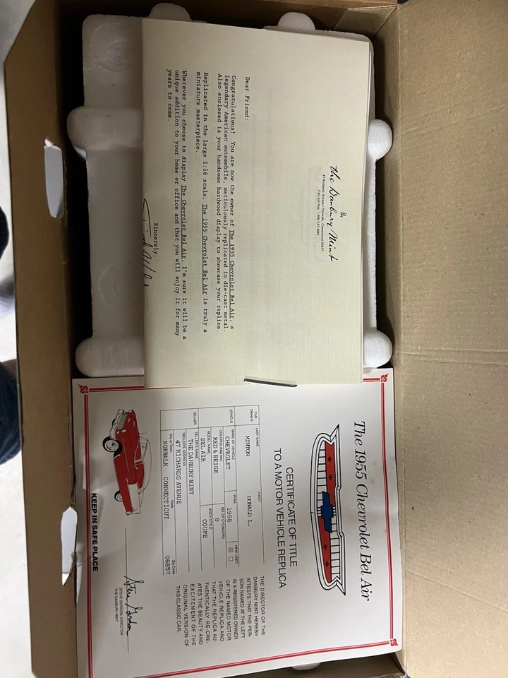 Danbury Mint1/16 1955 Belair - Image 3 of 4