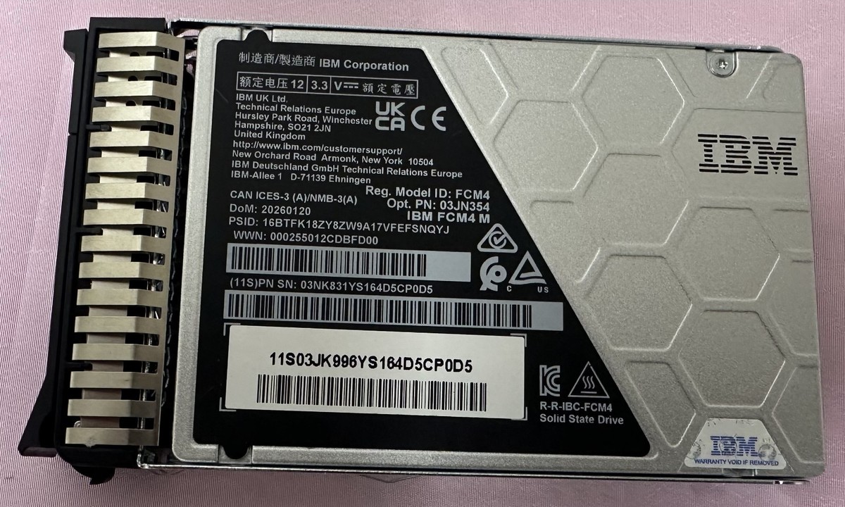 IBM AGSF 03LG001 03JN354 9.6TB FlashCore Module 4 for FlashSystem