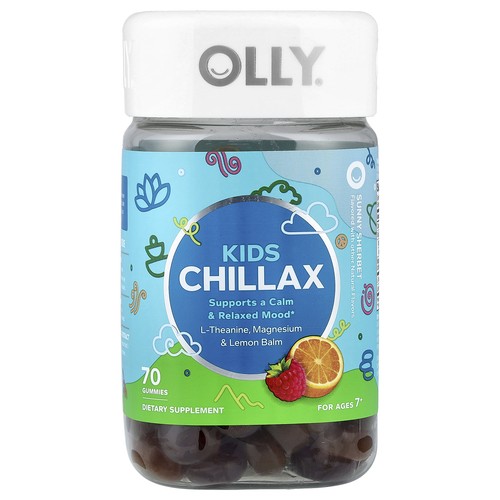 Kids Chillax Gummies, For Ages 7+, Sunny Sherbet, 70 Gummies