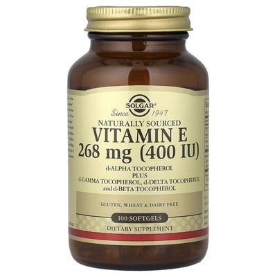 Vitamin E, Naturally Sourced, 100 Softgels